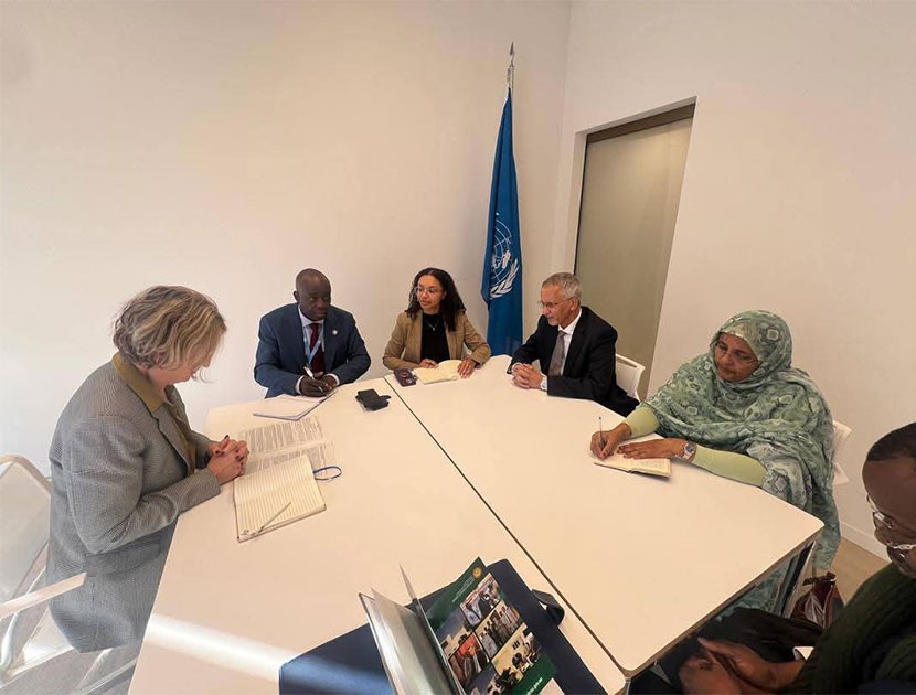 Mauritanie-ONU-Droits de l'Homme : séance de travail entre Sid'Ahmed Ould Bennane et Elsie Brands-Keres