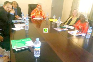 La ministre des affaires sociales s’entretient avec une caravane du Projet d’espacement des naissances en Afrique de l’ouest francophone