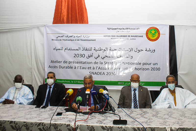 Présentation de la Stratégie Nationale d'Accès Durable à l'Eau et à l'Assainissement à l'horizon 2030 