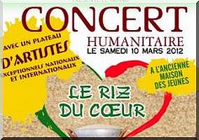 Concert humanitaire : 1 kilogramme de riz... comme Billet d’entrée