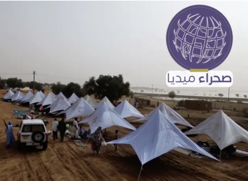 Gorgol : distribution de terrains aménagés et équipés de tentes pour des familles déplacées par la crue des eaux du fleuve